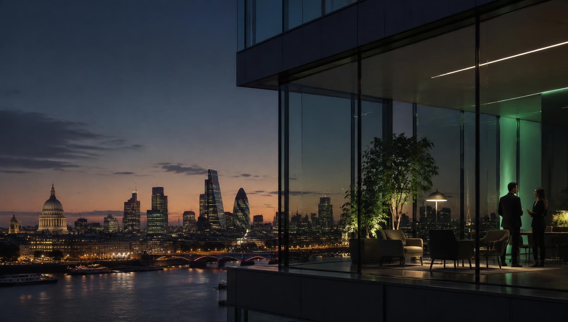 Secon London office at dusk