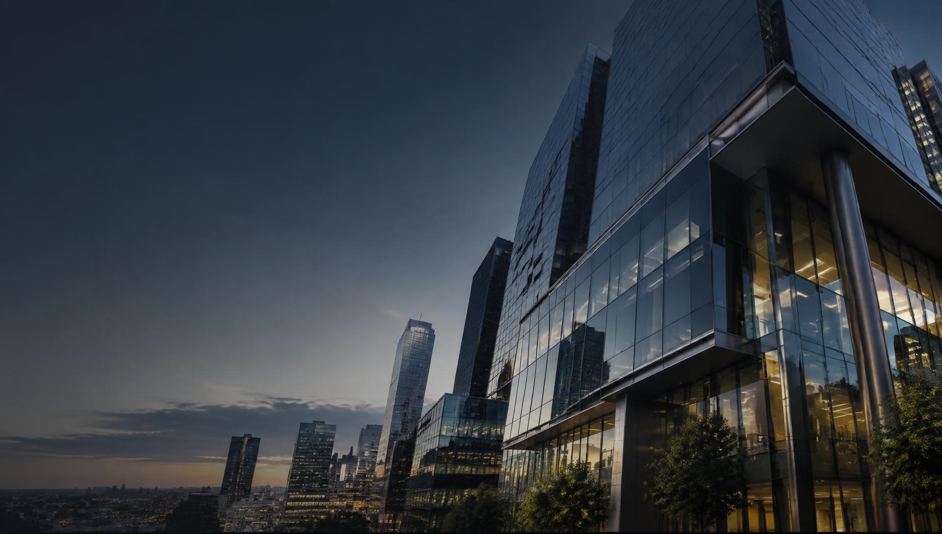 Modern glass architecture representing an integrated enterprise security structure